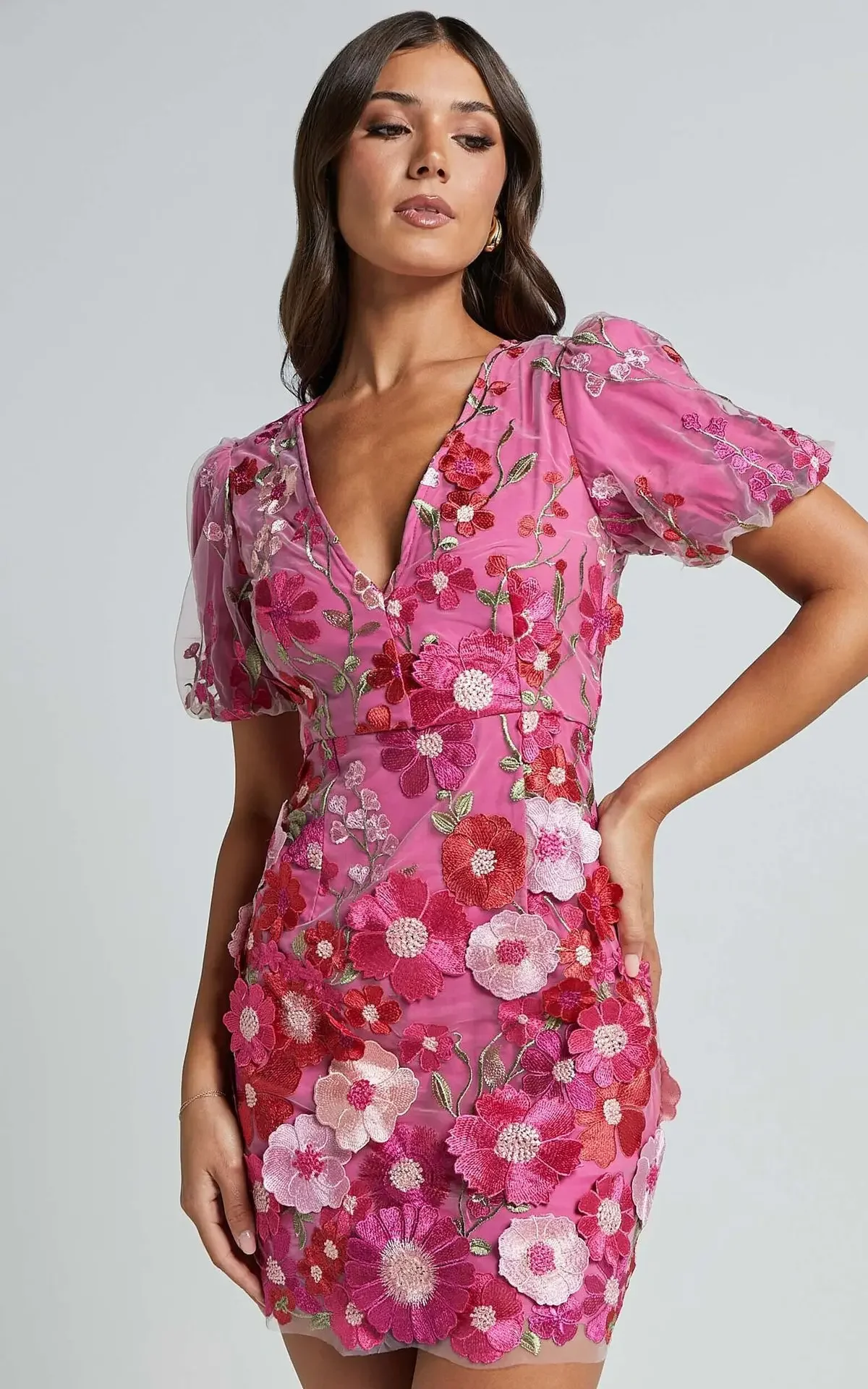 Embroidery Zara - Sexy bordado com decote em v