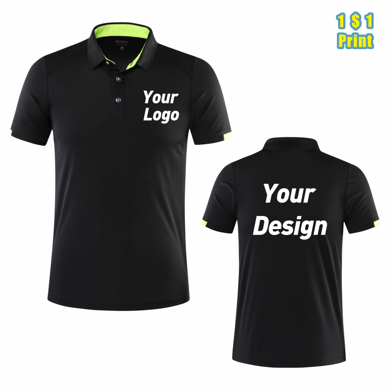 Embroidery Blouse - Camisa polo esportiva respirável de secagem