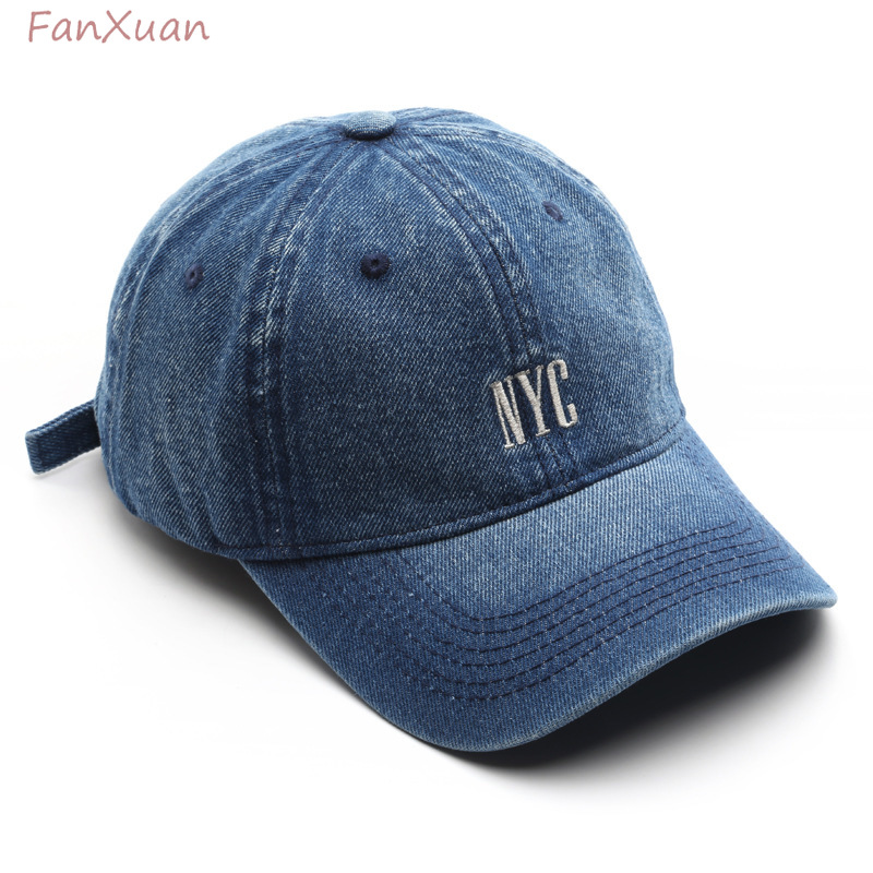 Embroidery Nyc - Unisex clássico Denim Baseball Cap, NYC