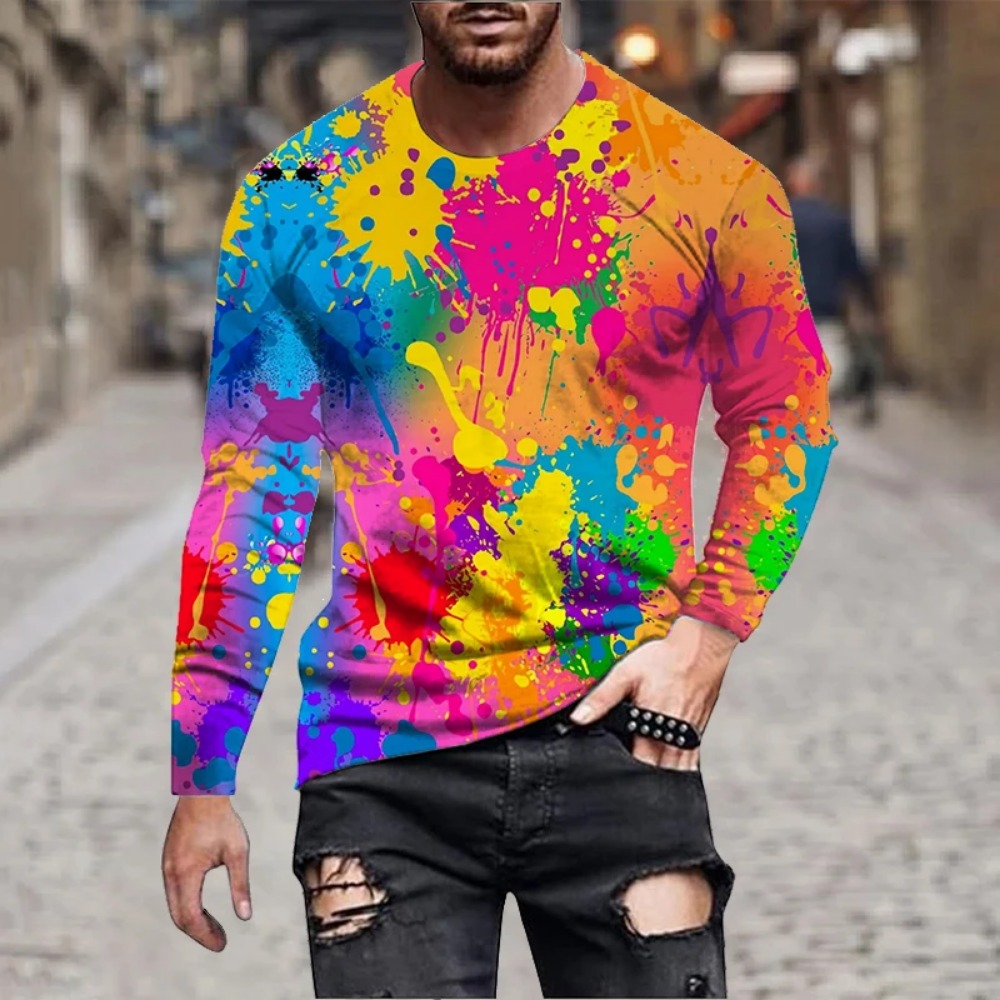 Camiseta masculina com estampa - Embroidery Art Painting avaliação e preço