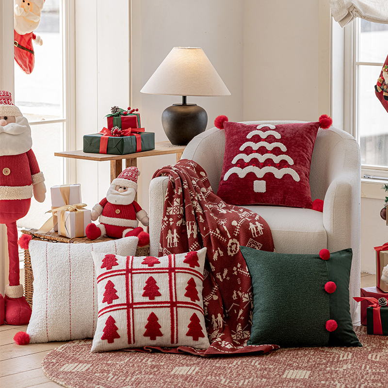Capa de Almofada de Natal com  - Embroidery Xmas Tree avaliação e preço