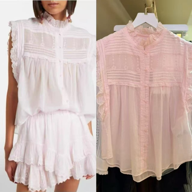 Blusa Feminina Sem Mangas com  - Embroidery Eyelet avaliação e preço