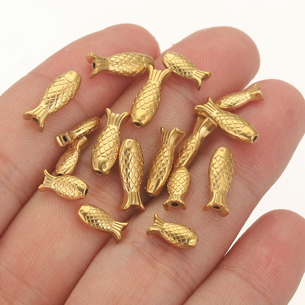 5 pçs de aço inoxidável peixe  - Embroidery Artwork avaliação e preço