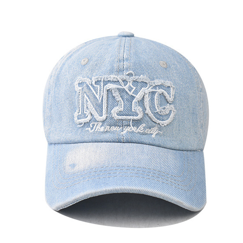 Boné de beisebol jeans unissex - Embroidery Nyc avaliação e preço