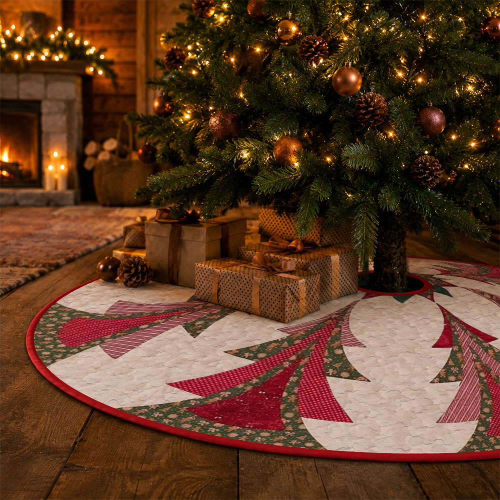 1 unidade de saia de árvore de - Embroidery Xmas Tree avaliação e preço