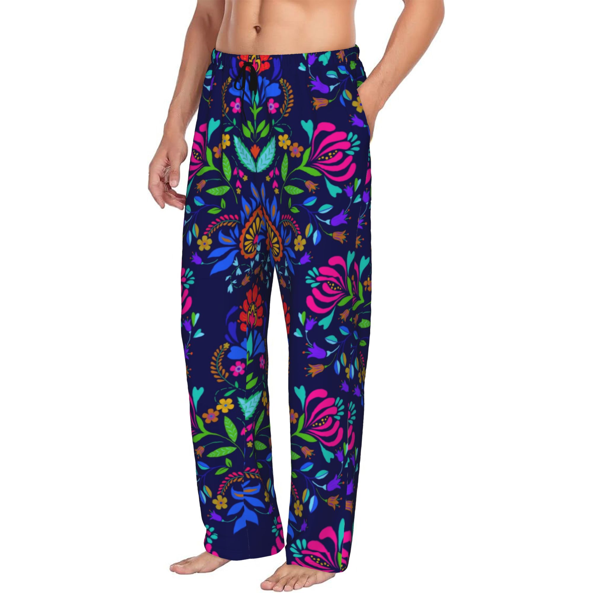 Calças de Pijama Masculinas co - Embroidery Knit avaliação e preço