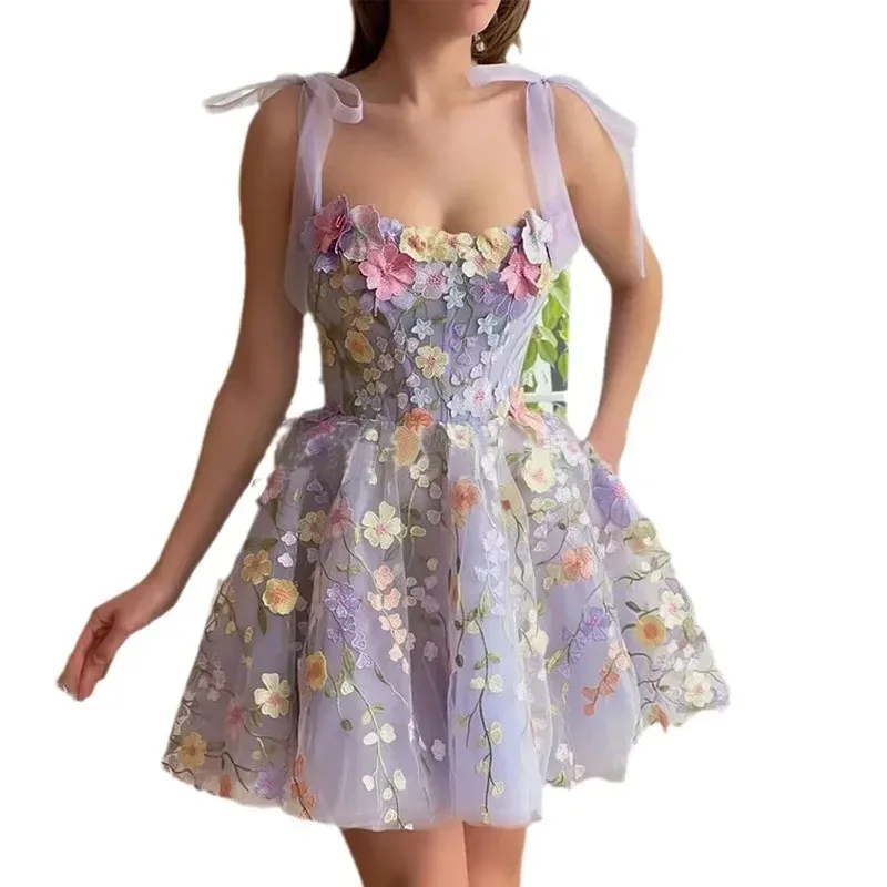 Vestido feminino elegante 3D f - Embroidery Zara avaliação e preço