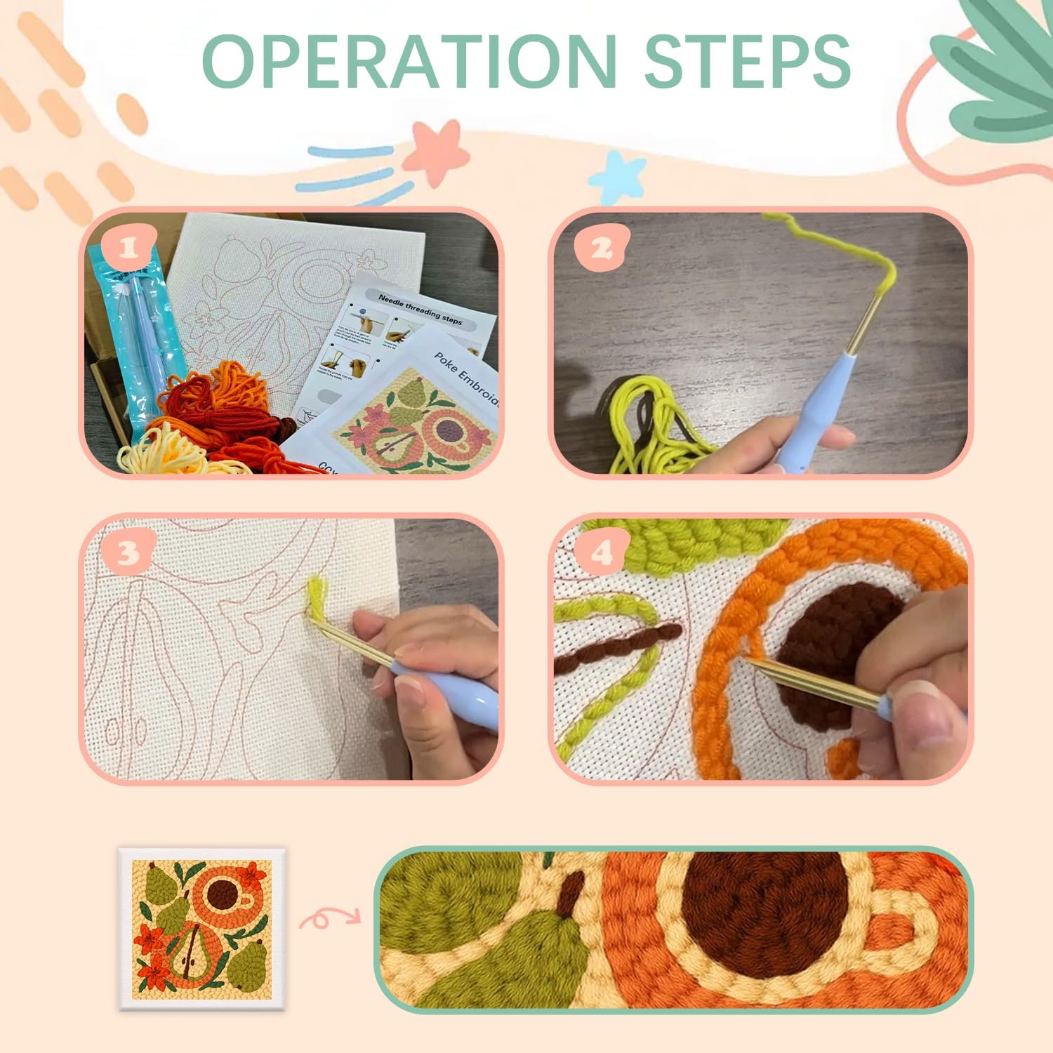 Kit de Bordado com Agulha de P - Embroidery Xmas Tree avaliação e preço