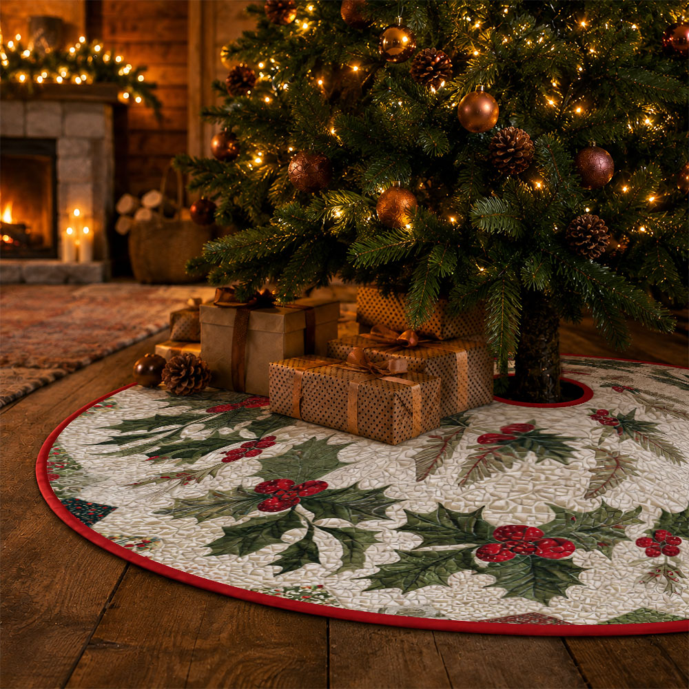 Saia de árvore de Natal acolch - Embroidery Xmas Tree avaliação e preço