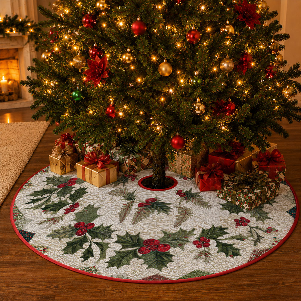 Saia de árvore de Natal acolch - Embroidery Xmas Tree avaliação e preço