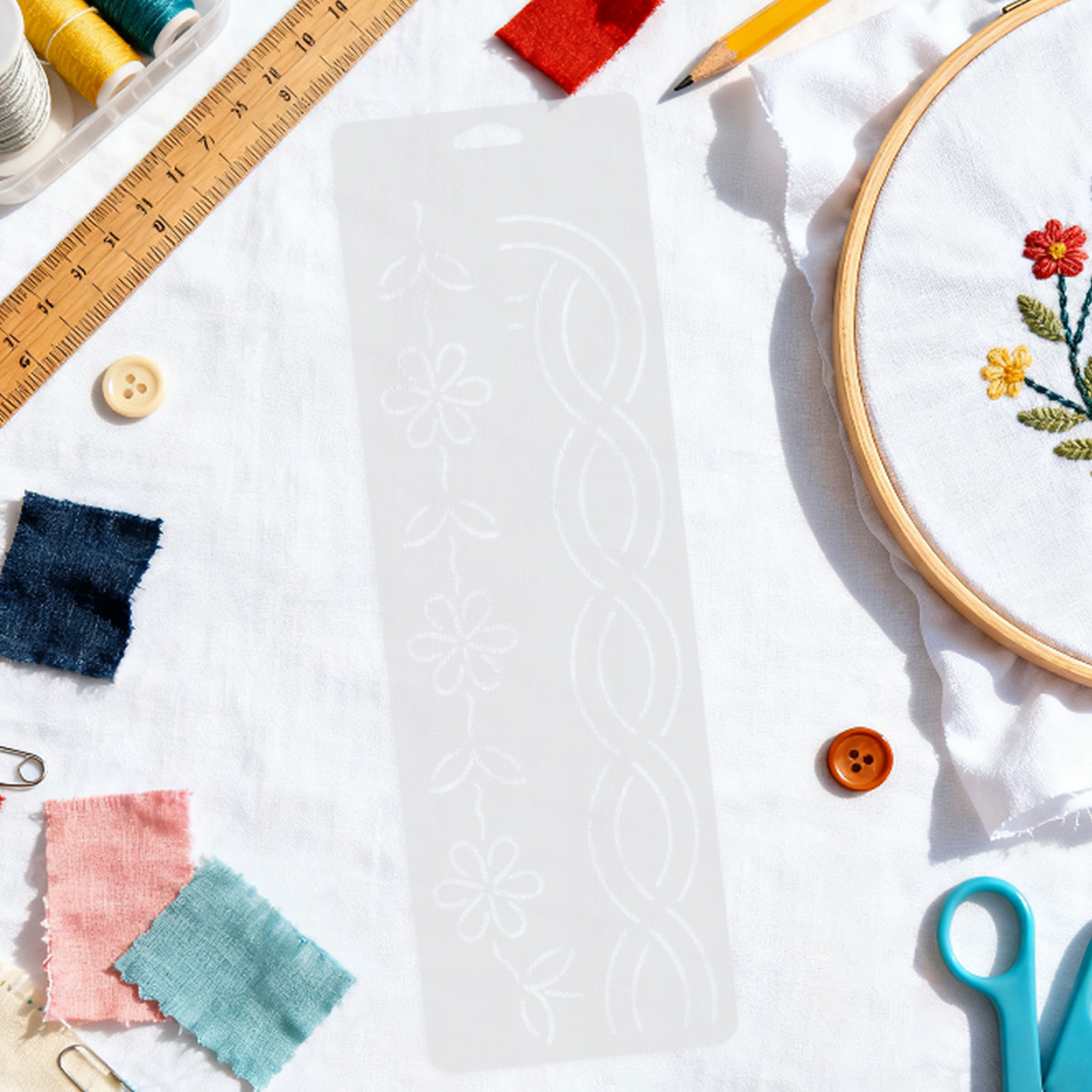 2 peças de estênceis para quil - Embroidery Quilting avaliação e preço