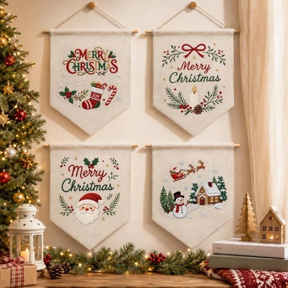 Kit de Bordado de Natal Feito  - Embroidery Xmas Tree avaliação e preço