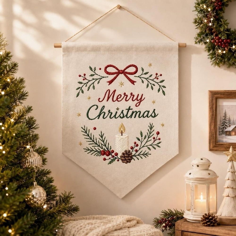 Kit de Bordado de Natal Feito  - Embroidery Xmas Tree avaliação e preço